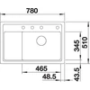 Kép 3/5 - BLANCO ZENAR XL 6S C jobb palasz. t.n