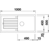 Kép 3/5 - BLANCO ZIA XL 6 S fekete exc.