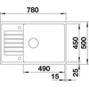 Kép 3/5 - BLANCO ZIA XL 6 S C fekete exc.