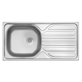 EVIDO BASIC roszdamentes mosogató, csepegtető, 86x43,5 cm, 1 1/2", natúr