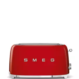 SMEG retro 4-szeletes kenyérpirító, piros