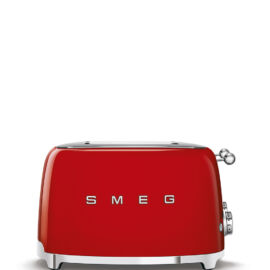 SMEG retro 2x2-szeletes kenyérpirító, piros