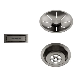 BLANCO InFino szett egy medencés mosogatóhoz, satin platinum, lefolyógarnitúrát nem tartalmaz