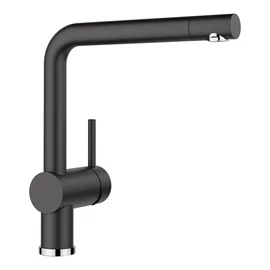 BLANCO LINUS csaptelep, fekete, SILGRANIT-Look, HD