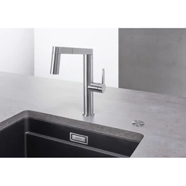 BLANCO PushControl III nyomógomb lefolyó-távműködtetőhöz, satin platinum