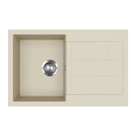 EVIDO Cubo 45S gránit mosogató, 780 x 500 mm, bézs