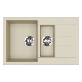 EVIDO Cubo 6S compact gránit mosogató800x500 bézs