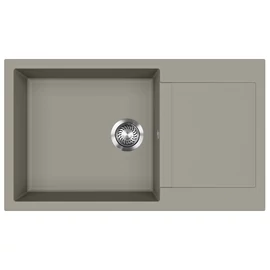 EVIDO Cubo XL 6S compact gránit mosogató, 860 x 500 mm, platina