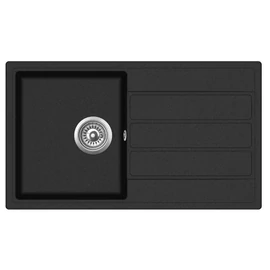 EVIDO EASY 45S gránit mosogató 760x440 antracit, doboz nélkül, lefolyógarnitúrával