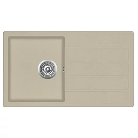 EVIDO EASY 45S gránit mosogató 760x440 bézs, doboz nélkül, lefolyógarnitúrával