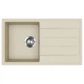 EVIDO EASY 45S gránit mosogató 760x440 bézs, doboz nélkül, lefolyógarnitúrával