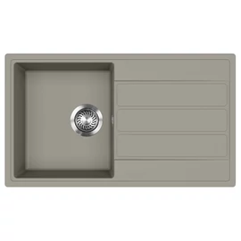 EVIDO Easy 45S gránit mosogató, 760 x 440 mm, platina