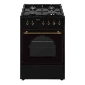 EVIDO FREE GE55A gáz tűzhely,elektromos sütő,rusztikus, 60 l,antracit/bronz,50*55cm