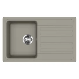 EVIDO Home 45S gránit mosogató, 765 x 460mm, platina