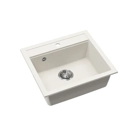 EVIDO QUADRO 6 gránit mosogató, 562 x 510 mm, fehér