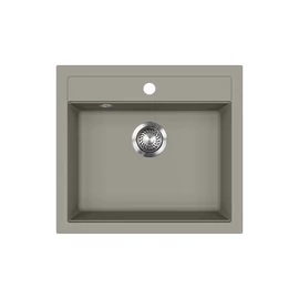 EVIDO Quadro 6 gránit mosogató, 562 x 510 mm, platina