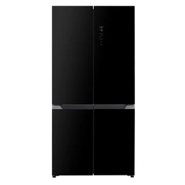 EVIDO SPACE FIT 505B szabadonálló 4 ajtós hűtő és fagyasztó, 91x190 cm, 505 l, D energiaosztály, fekete üveg