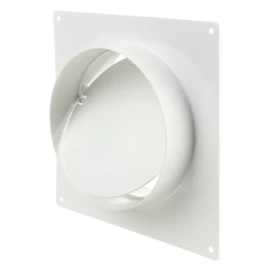 Kör légcsatorna csőkapcsoló beépítőkerettel visszacsapó szeleppel, 150 mm