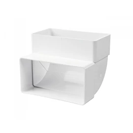 Lapos csatorna függőleges könyök, 60x204 mm