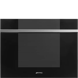 SMEG BEÉPÍTHETŐ BORHŰTŐ, Linea design, 45 cm, fordítható ajtó, fekete üveg