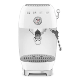 SMEG ESPRESSO KÁVÉFŐZŐ COLD BREW FUNKCIÓVAL, retro, fehér