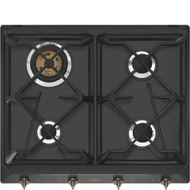 SMEG GÁZ FŐZŐLAP, Colonial design, 60 cm, 4 gázégő, antracit