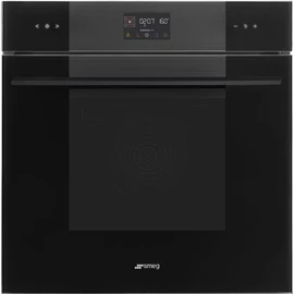 SMEG HŐLÉGKEVERÉSES SÜTŐ, Linea design, Galileo, 60 cm, ES LCD, mélyfekete üveg