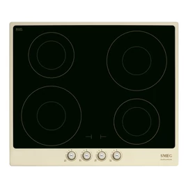 SMEG INDUKCIÓS FŐZŐLAP, Cortina design, 60 cm, 4 főzőzóna, bézs