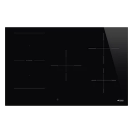 SMEG INDUKCIÓS FŐZŐLAP, Universal design, 80 cm, 5 főzőzóna, 1 MultiZone híd zóna, fekete üveg