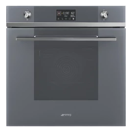 SMEG KOMBINÁLT MIKROHULLÁMÚ SÜTŐ,Linea design, 11+1 funkció, LCD kijelző, ezüstszürke üveg