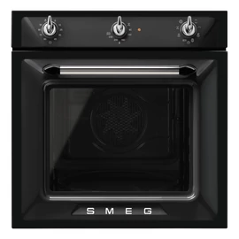 SMEG LÉGKEVERÉSES SÜTŐ, Victoria design, 60 cm, analóg, fekete