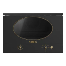 SMEG MIKROHULLÁMÚ SÜTŐ, Colonial design, beépíthető, 22 liter, antracit