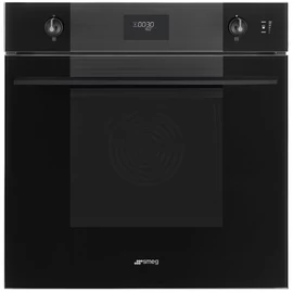 SMEG PIROLITIKUS KOMBINÁLT SÜTŐ, GŐZFUNKCIÓVAL, Linea design, Galileo, 60 cm, CS LCD, mélyfekete üveg