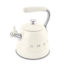 SMEG VÍZFORRALÓ TEÁSKANNA, retro, síppal, bézs