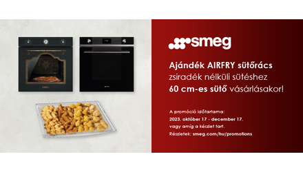 Ajándék AIRFRY sütőrács 60 cm-es sütőhöz