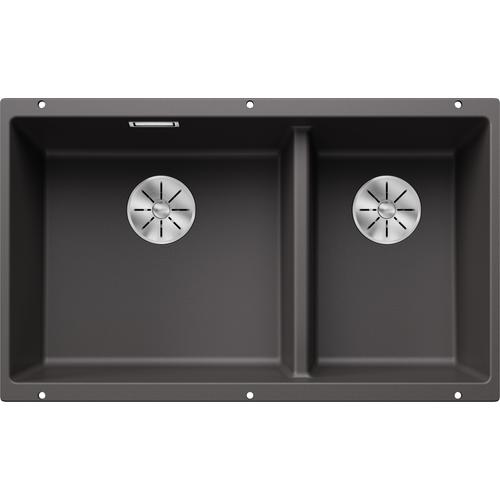 BLANCO SUBLINE 430/270-U Silgranit mosogatótálca, palaszürke, excenter nélkül