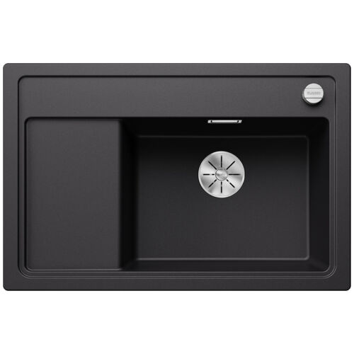 BLANCO ZENAR XL 6S Compact Silgranit mosogatótálca, jobbos medencével, fekete, tartozék nélkül, excenterrel