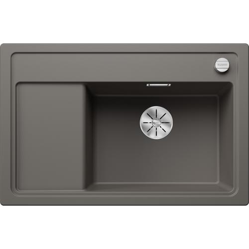 BLANCO ZENAR XL 6S Compact Silgranit mosogatótálca, jobbos medencével, vulkánszürke, tartozék nélkül, excenterrel
