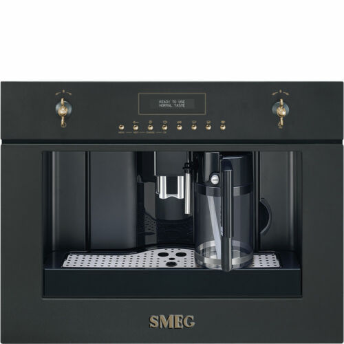 SMEG beépíthető automata kávéfőző, Colonial design, antracit/bronz