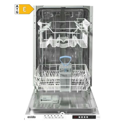 EVIDO AQUALIFE 45i teljesen integrált mosogatógép,45 cm, E energiaosztály, új vezérlőpanel