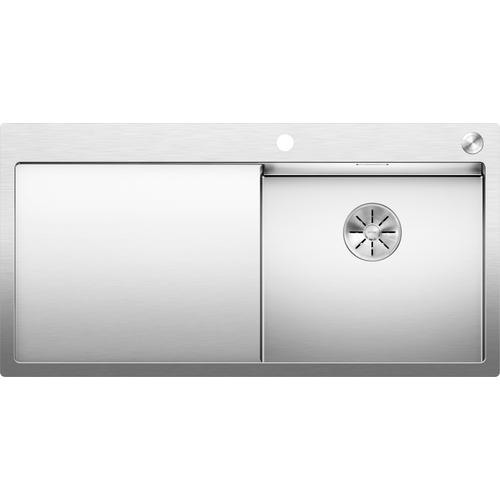 BLANCO CLARON 5 S -IF mosogatótálca, selyemfényű rozsdamentes acél, jobbos medencével, excenterrel