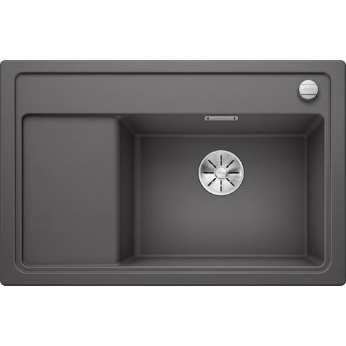 BLANCO ZENAR XL 6 S Silgranit Compact mosogatótálca, jobbos medencével, palaszürke, fa vágódeszkával, excenterrel