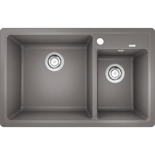 BLANCO LEGRA 8 Silgranit mosogatótálca, alumetál, tartozék nélkül, excenter nélkül