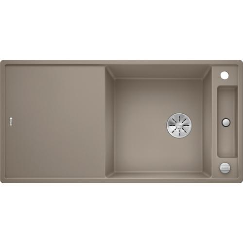 BLANCO AXIA III XL 6 S Silgranit mosogatótálca, tartufo, üveg vágólappal, excenterrel