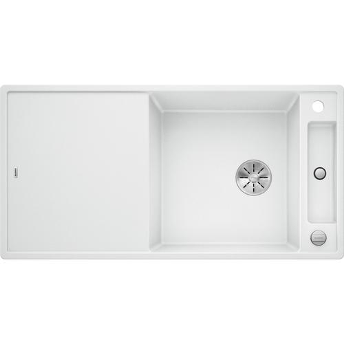 BLANCO AXIA III XL 6 S Silgranit mosogatótálca, fehér, üveg vágólappal, excenterrel