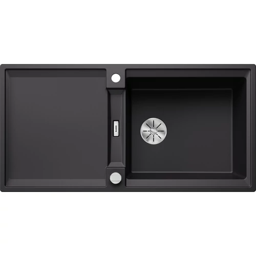 BLANCO ADIRA XL 6S-F fekete mosogatótálca, excenterrel, SZINTBE ÉPÍTÉS