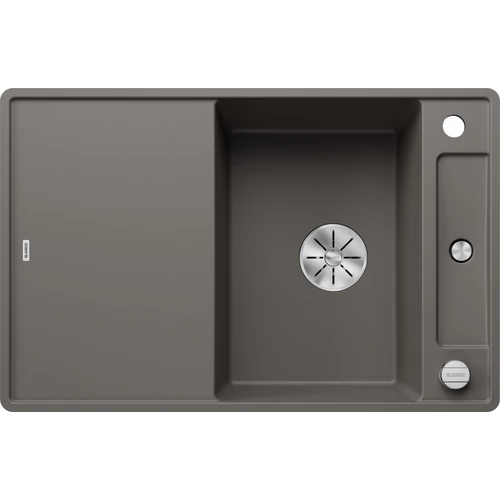 BLANCO AXIA III 45 S-F vulkánszürke fa tart., SZINTBE ÉPÍTÉS