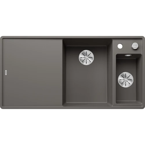 BLANCO AXIA III 6S-F jobb vulkánszürke fa tart., SZINTBE ÉPÍTÉS