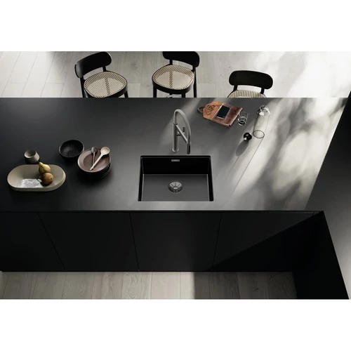 BLANCO CLARON 500-U Dark Steel rozsdamentes acél mosogató