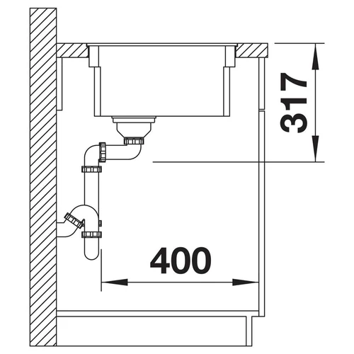 BLANCO ETAGON 500-F SILGRANIT mosogató, törtfehér